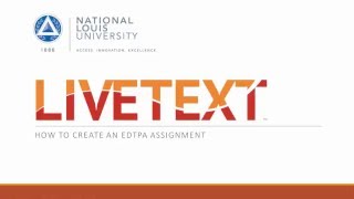 Create an edTPA Submission Assignment in LiveText
