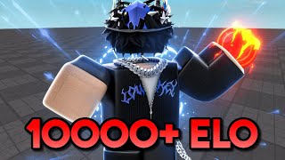 I reached 10000+ ELO in BLADE BALL RANKED..