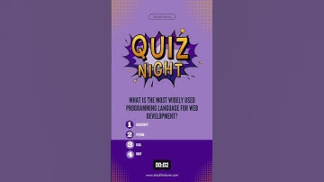 What is the most widely used programming language for web development?