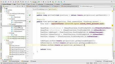 Android ile Mobil Programlama - Twitter UI Design Part 2