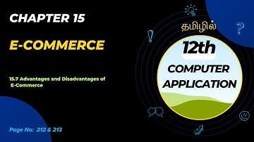 12th Computer Application | Chapter 15 E-Commerce | Part 7 | in Tamil 🖥️📚 | TechSpot