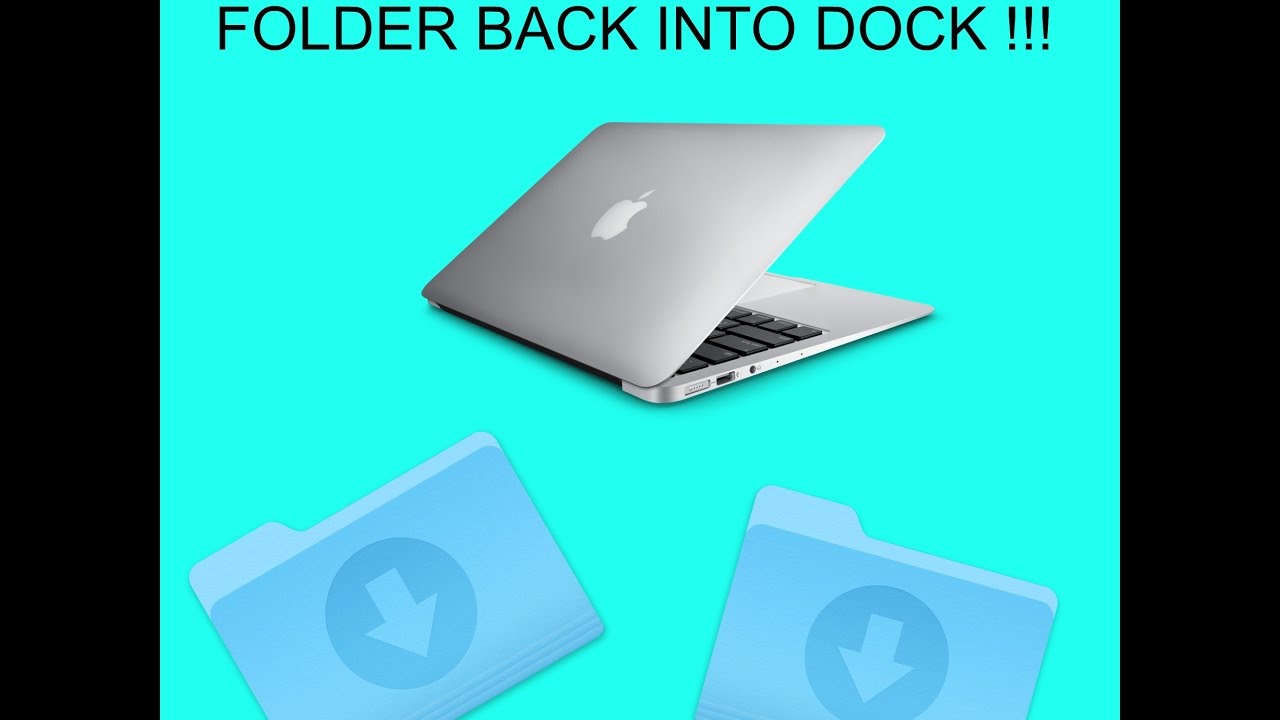 HOW TO PUT DOWNLOADS FOLDER BACK TO DOCK !!! - 