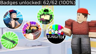 i won ALL the ARSENAL BADGES in 25 Minutes | ROBLOX