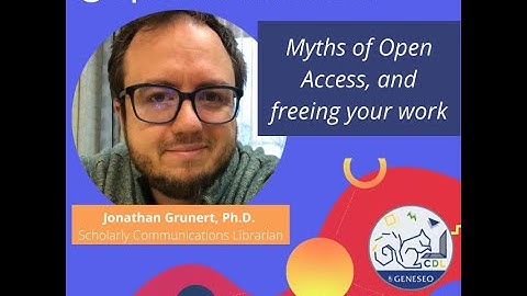 Myths of Open Access, and freeing your work