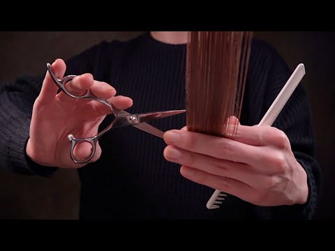 [ASMR]髪が伸びてきたのでヘアカットしていきます - Hair cutting relax sound for sleep (No Talking)