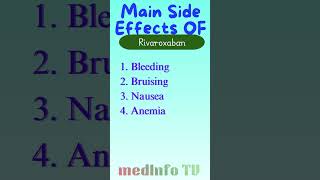 Rivaroxaban Blood Thinner Side Effects