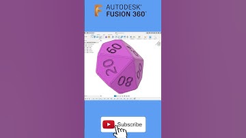 Autodesk Fusion 360 | 3D Modeling | 3D Model of 10 face Dice | #shorts
