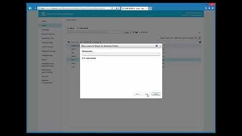 Skype for Business user migration to Office 365..