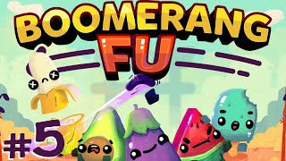 Boomerang Fu  #5  EVIL BLUE POPSICLE!! (4 Player Gameplay)