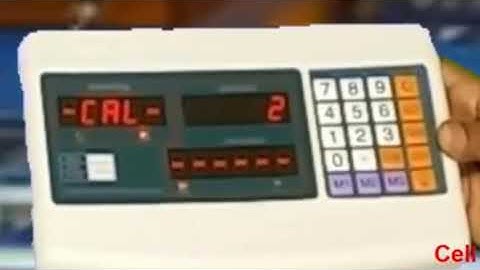 Price Weighing Scale Calibration Setting in English