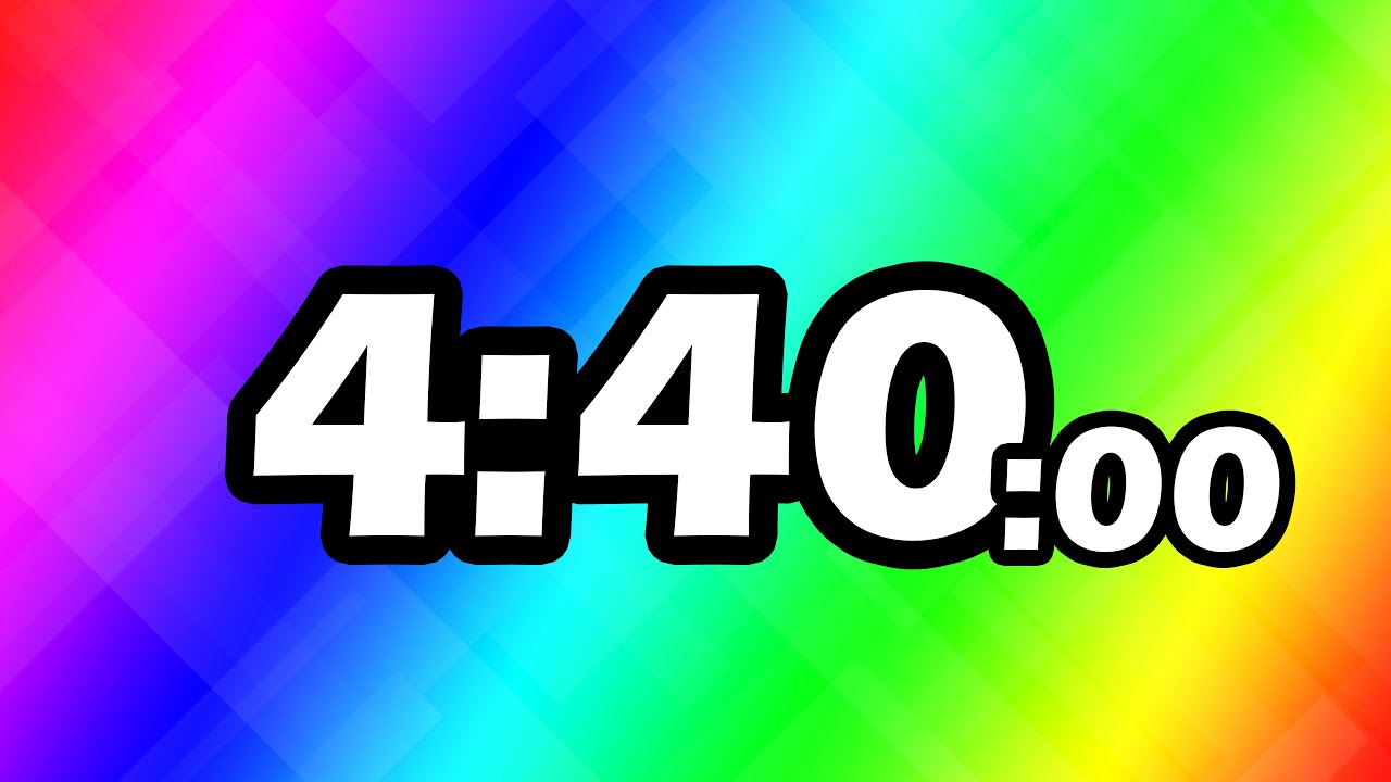 4 Minutes and 40 Second TIMER Countdown