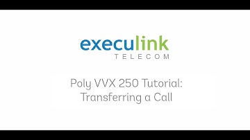 Poly VVX250 Tutorial - Transferring Calls (Warm and Cold Transfer)