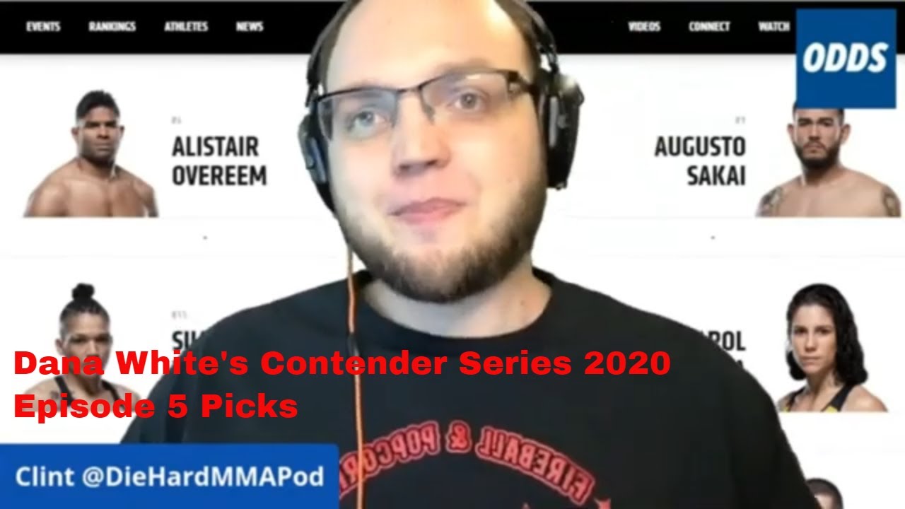 Contender Series 2020 Episode 5 Picks Free UFC Picks and Predictions
