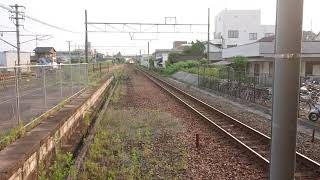 山陽本線  快速サンライナー117系E-04編成 鴨方駅を通過