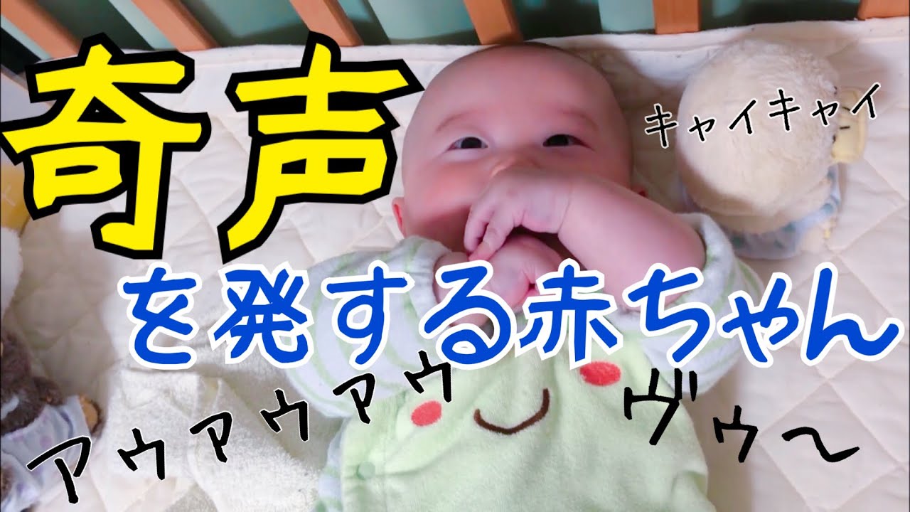 喃語 なんご と奇声を発する生後5ヶ月の赤ちゃん Youtube