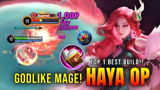 Download lagu GODLIKE MAGE!! Haya 100% OP Mid Lane Monster - Top 1 Best Build | Honor of Kings