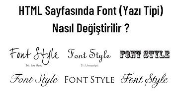 (Html-Css Ders 24) Html Font (Yazı Tipi) Nasıl Değiştirilir ? Google Fonts Kullanımı