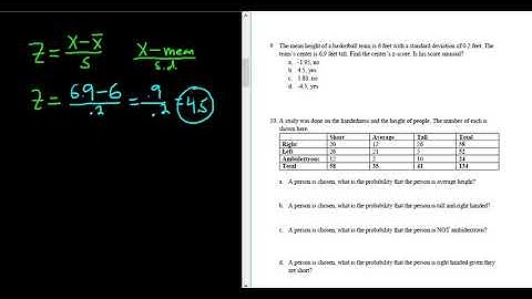 #9. Find the z-score with the Formula for z-scores and Determine if it is Unusual