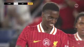 Liverpool assume lead vs Yokohama, Nyonyi converts Frimpong's cross | J.League World Challenge 2025 screenshot 4