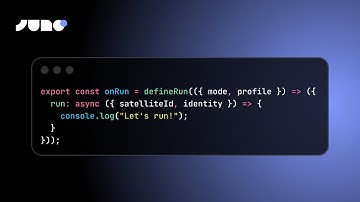 juno run: Custom scripts in NodeJS