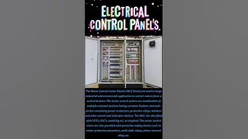 Part-3 Electrical Panels Types MCC Panel PCC panel PLC Panel Control Panel Automation Panel #shorts