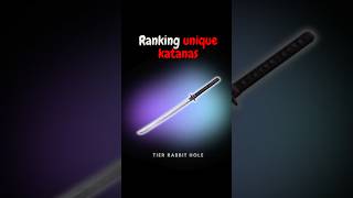 Ranking unique katanas🗡️ #shorts
