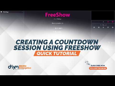 CREATE A WORSHIP COUNTDOWN IN FREESHOW | 5 MINUTES SETUP