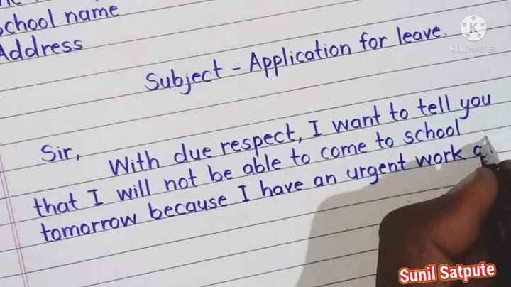 Leave application for school || Leave application for urgent work || Application/Letter for leave