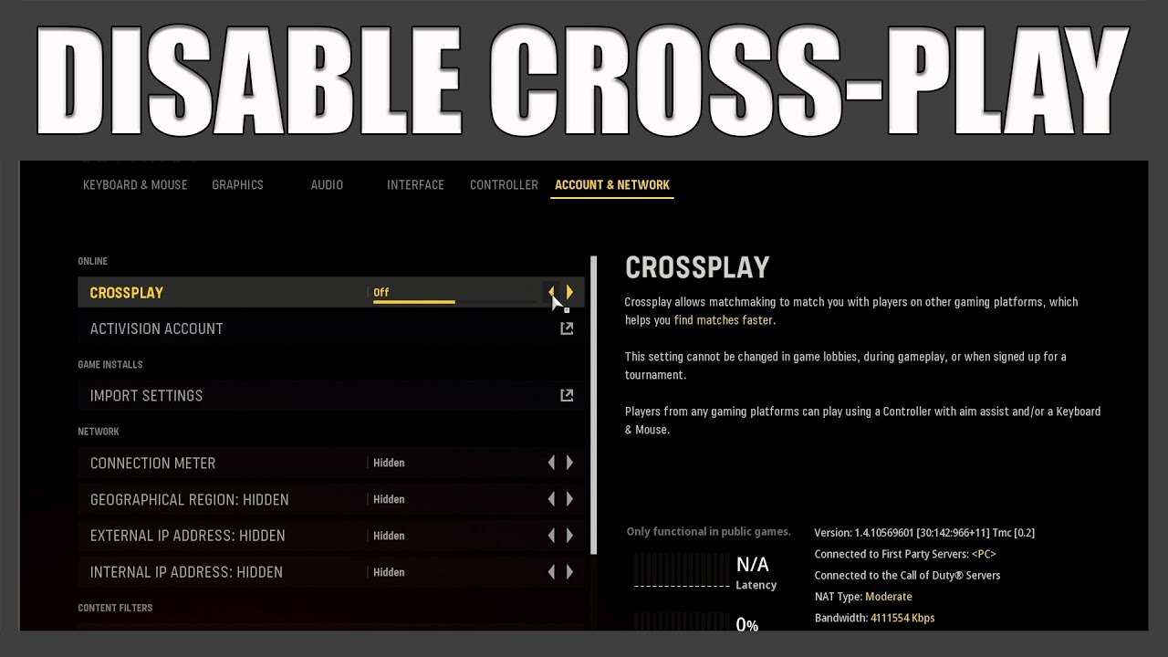 Call of Duty: Warzone cross platform explained - how to enable and disable cross  play on PS4, Xbox and PC
