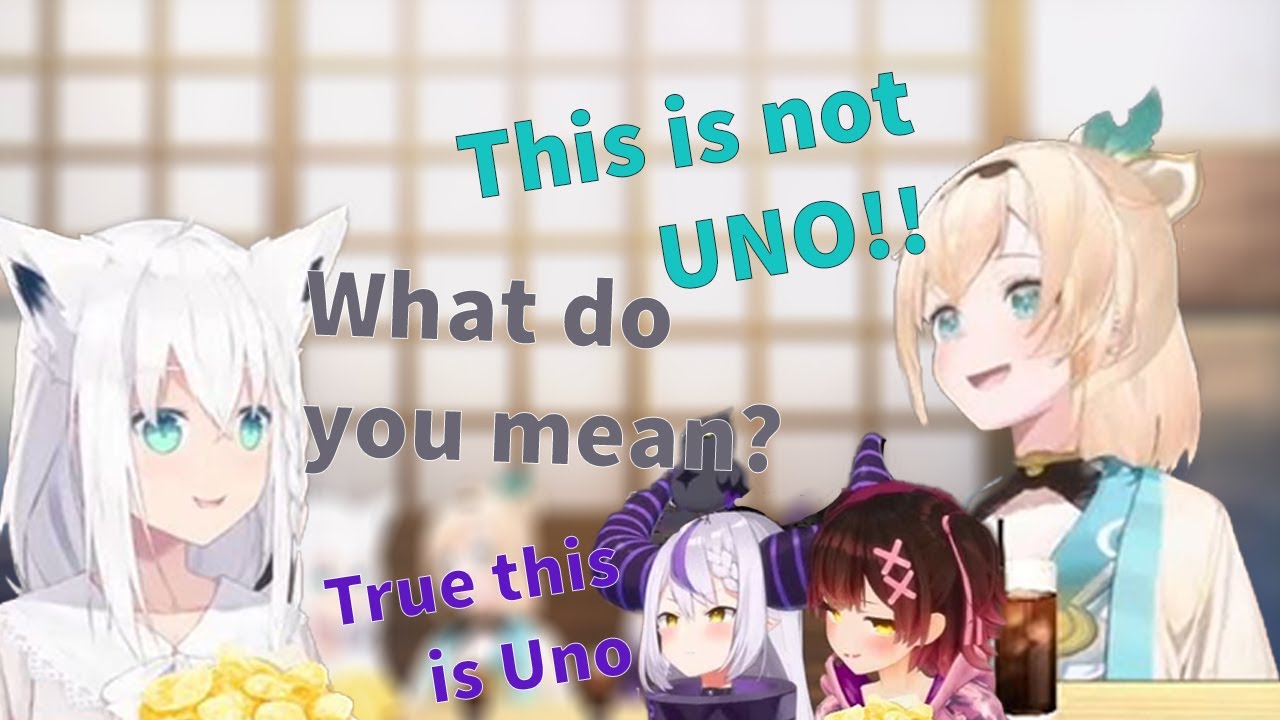 Fubuki Laplus Roboco Prank Iroha play "UNO"!!!