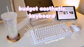 Royal Kludge RK87 Unboxing & Review | Typing ASMR | Accessories 💖 screenshot 4