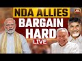 Chandrababu & Nitish Ready Their List Of Demands: Key NDA Meeting Underway-Live