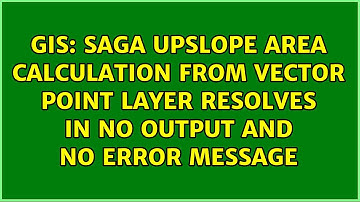 SAGA Upslope Area Calculation from Vector Point Layer resolves in no output and no error message