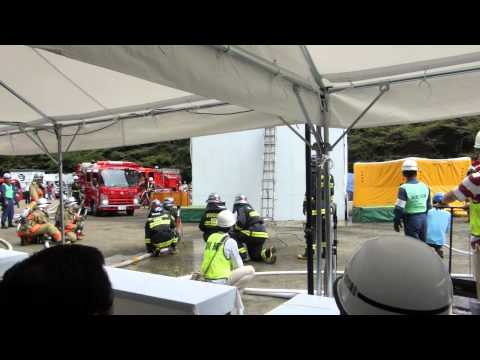 2014.8.31,町田市総合防災訓練,災害演習,三者一斉放水
