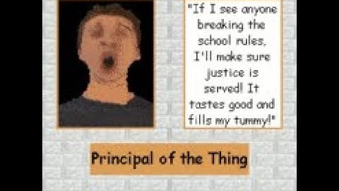 Principal of the Thing - All "No in the halls" ALL voicelines