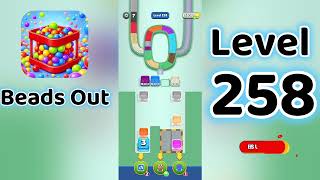 Beads Out Level 258  Walkthrough 🧩✨ | Tricky Bead Puzzle Solution | Go Answer