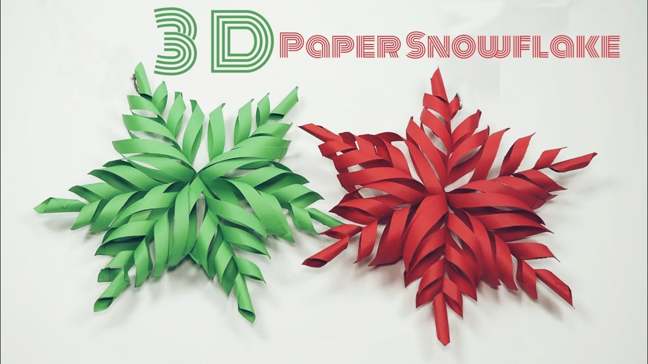 DIY Paper Snowflake • Christmas Decoration • Christmas Craft • XMAS