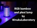 Plexi/wooden RGB led lamp making on CNC router. /Lampa ledowa RGB. Definitely not homemade lamp :)