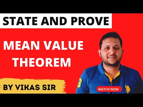 Mean value theorem