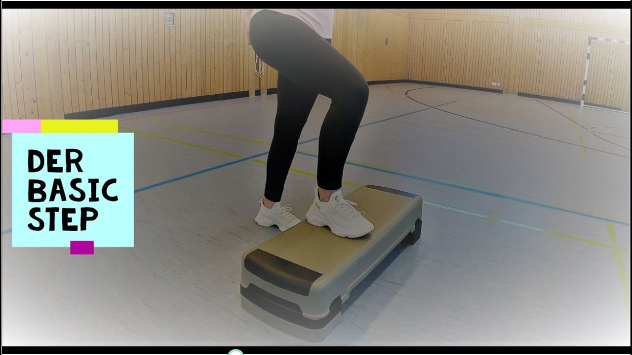 Schritte in der Step Aerobic: Der Basic Step - YouTube