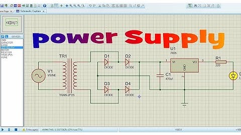 How To Make Power Supply circuit in proteus isis
