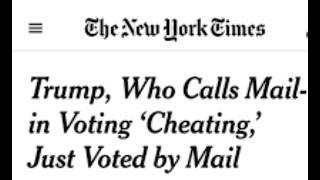 Trump Votes By Mail After Calling Mail in Voting Cheating