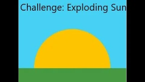 How to do Khan academy computer programming challenge: Exploding Sun