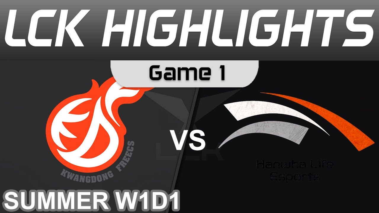 KDF vs HLE Highlights Game 1 LCK Summer Season  W1D1 2022 Kwangdong Freecs vs Hanwha Life Esports by