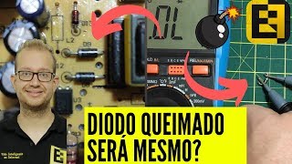 Diodo Retificador Queimado? Como Medir com Multímetro? Eletrônica Fácil