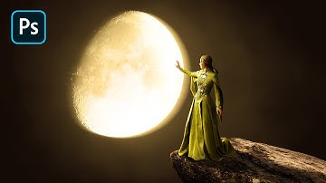 Holding Moon - Photoshop Effect Tutorial
