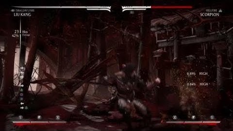 Mortal Kombat XL - Liu kang Instant Airs/Run Cancel Combos Practice