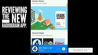RadioDon Reviews the new Radiogram app.