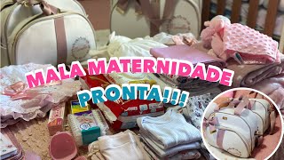 MONTANDO A MALA MATERNIDADE DA BEBÊ 😍