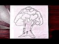 How to draw a tree | easy tree drawing |step by step tree drawing _ Mr Roohul Art and Calligraphy 
